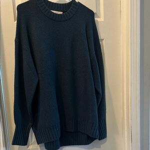LOFT Navy Blue Crew Neck Sweater
